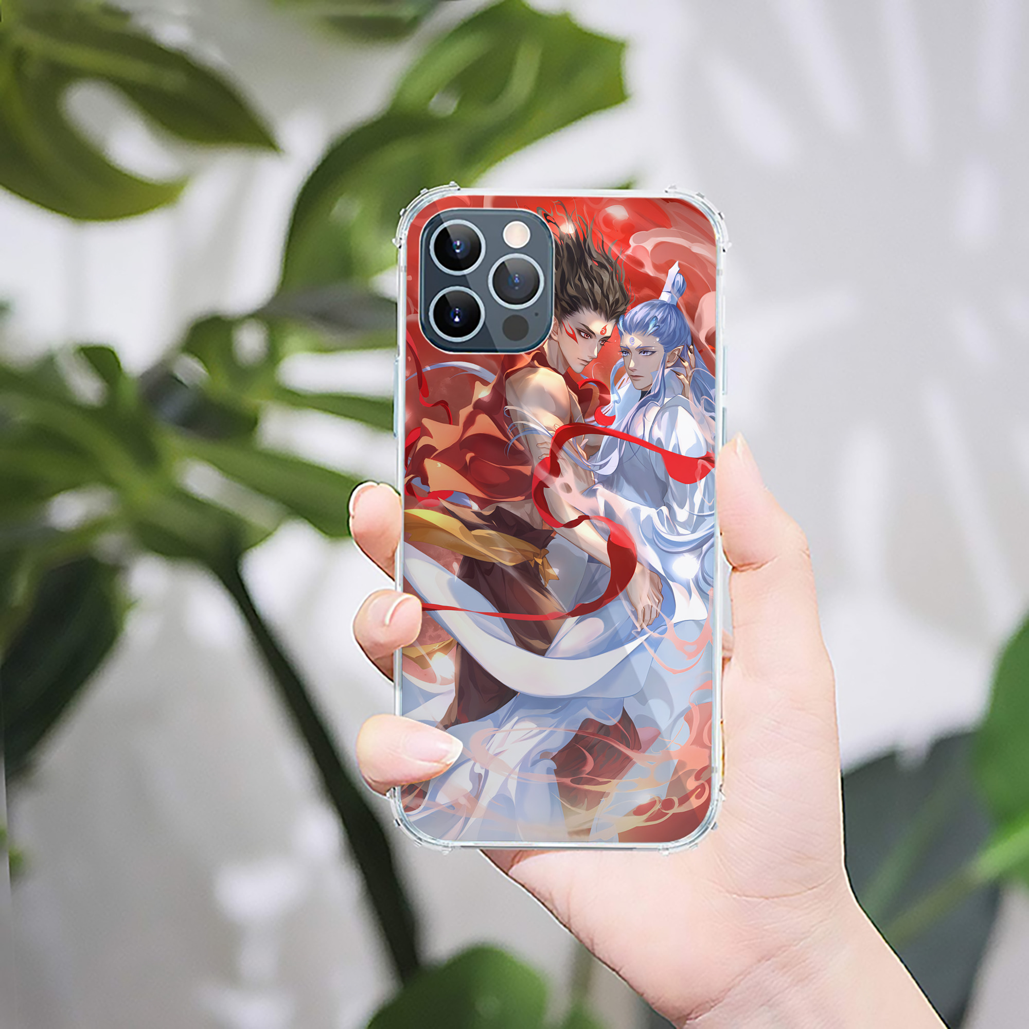 （画像用） Ne Zha 2 ナタ 魔童の大暴れ 【iPhone 12シリーズ対応】透明スマホケース（クリアソフトケース）